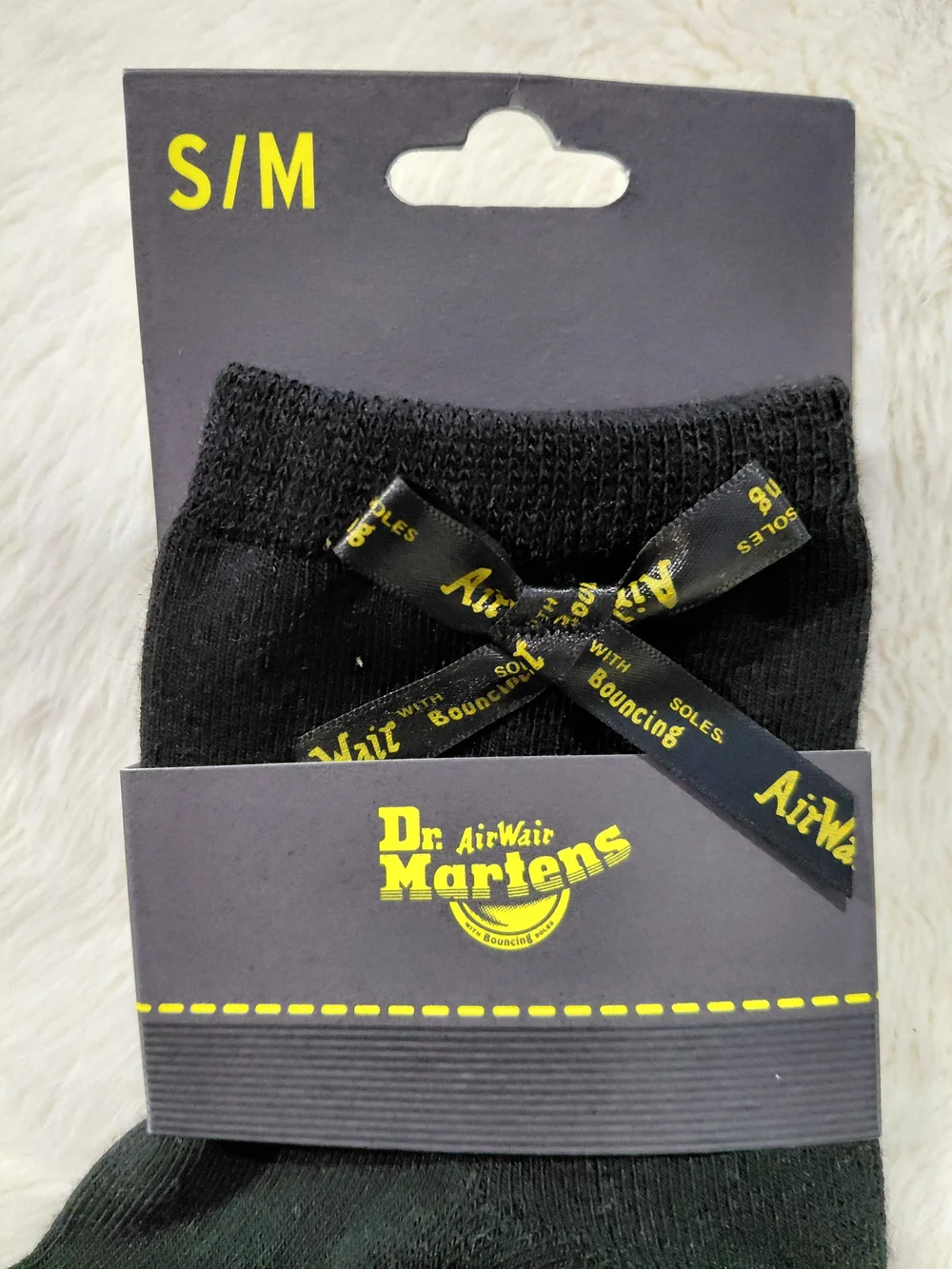 NWT Dr. Martens S/M Black Ankle Socks